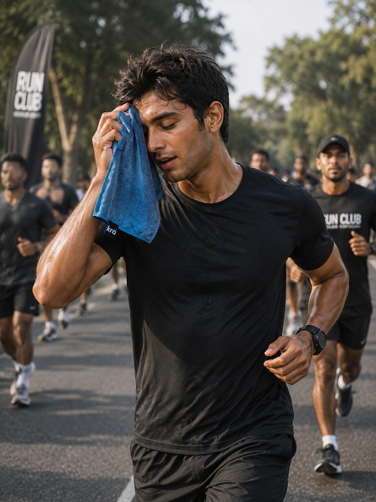 Sky Blue Bamboo Sports Towel